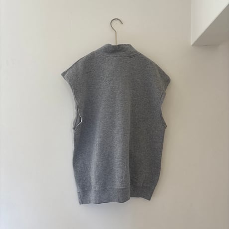printed knit/スウェットベスト