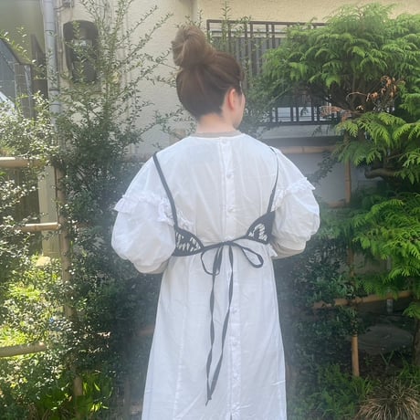 slash quilt bustier 黒
