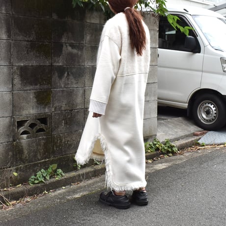 wool dress/fringe