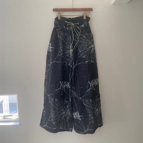 Spider logo wide Demin trousers