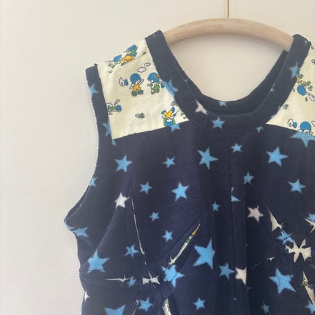 fleece vest/blue