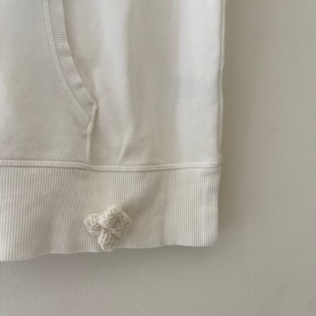 printed knit/スウェットベスト  にんじん