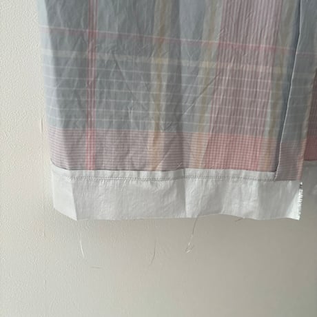 フェードビッグチェックワッシャーワンピース