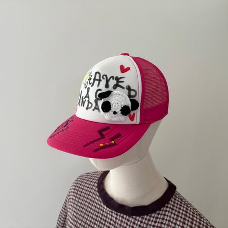 PANDA CAP/pink