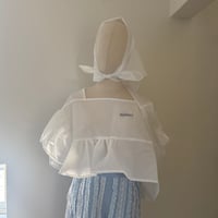 WILD THINGS poncho with scarf  white