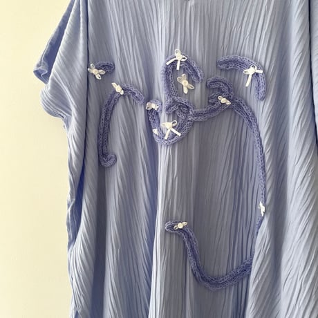 printed knit/ノースリーブカットソー