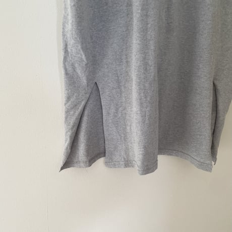 printed knit/ノースリーブ　グレー