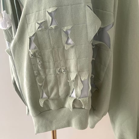 sweat cardigan/rabbit