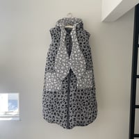 Flower puff vest