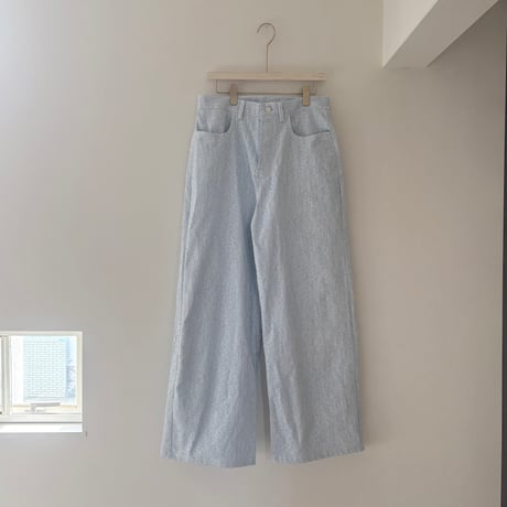 loop needle denim pants