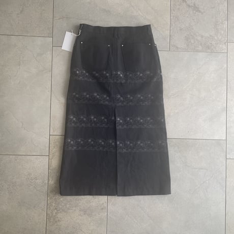 one of a kind  trace skirt Black