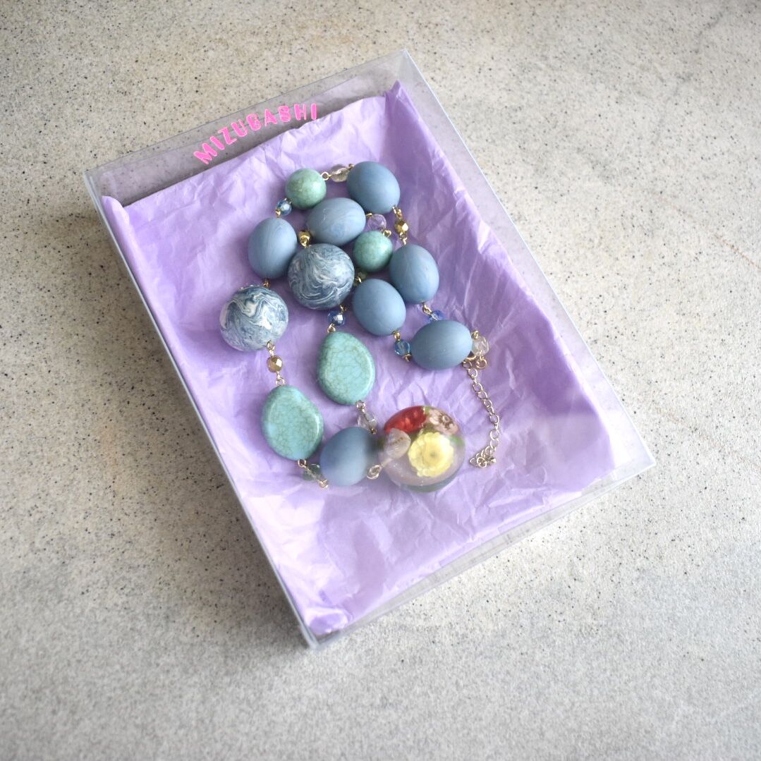 MIZUGASHI flower boll ネックレス | tojikomi