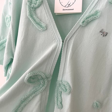 printed knit /cardigan