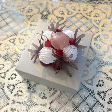 Cherry &strawberry cake バレッタ