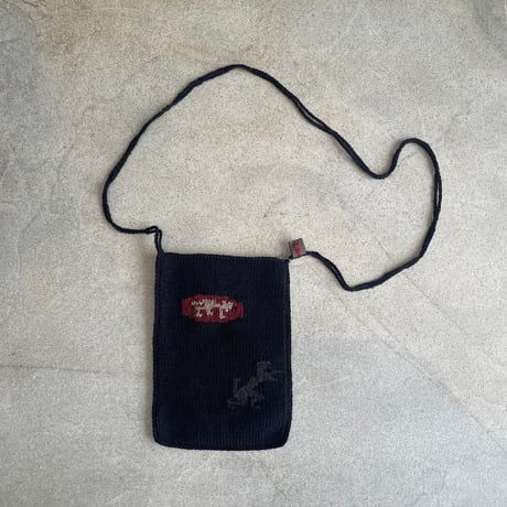 cotton knit pochette