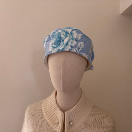 MIZUGASHI RIBBON toque hat  ブルー