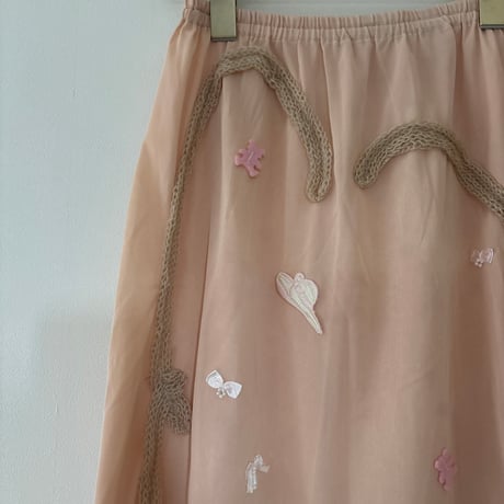 printed knit /skirt J