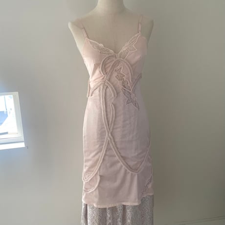 printed knit /lingerie camisole purple  pink