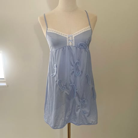 printed knit /lingerie camisole purple