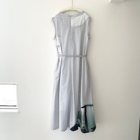 nosleeve dress/gray