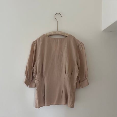 printed knit blouse
