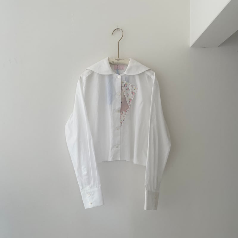セーラーカラーブラウス(long)white | tojikomi セーラーカラーブラウス(long)white | tojikomi