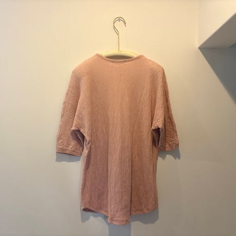 printed knit/トップス  ピンク