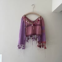 Flower knit jumper