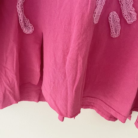 printed　Tシャツ　ピンク　ベアー