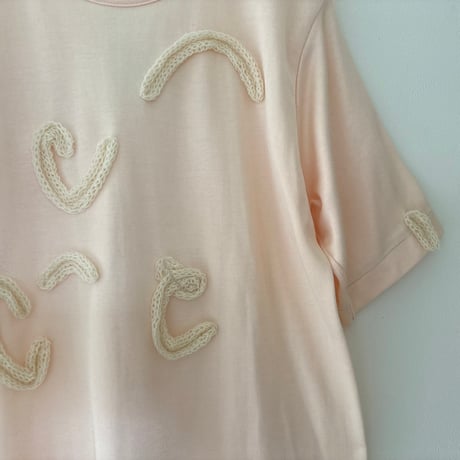 printed knit T shirt