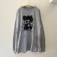 printed knit /long T-shirt