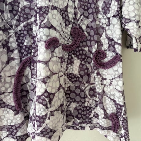 printed knit/カットソー　パープル