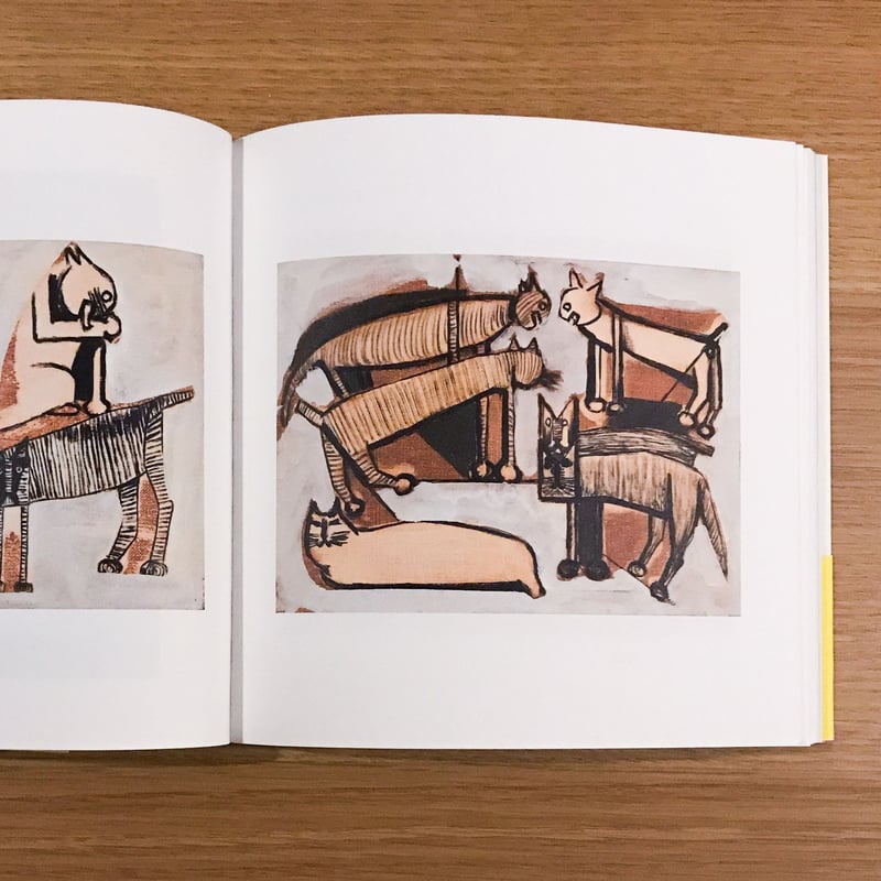 猪熊弦一郎、月と猫、希少な額装用画集画、新品額装付、状態良好 猪熊弦一郎、月と猫、希少な額装用画集画、新品額装付、状態