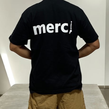 merci Tシャツ　ブラック