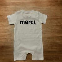 merciロゴ　ロンパース　【ホワイト】