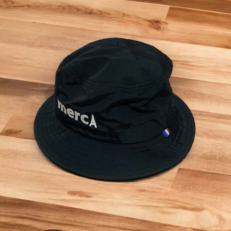 OVY ブラック ナイロンバケットハット Cotton Nylon Water-Repellent Bucket Hat (black) | OVY