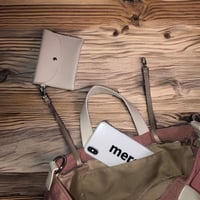 【ブラック】merciロゴ刺繍2 wayトートM