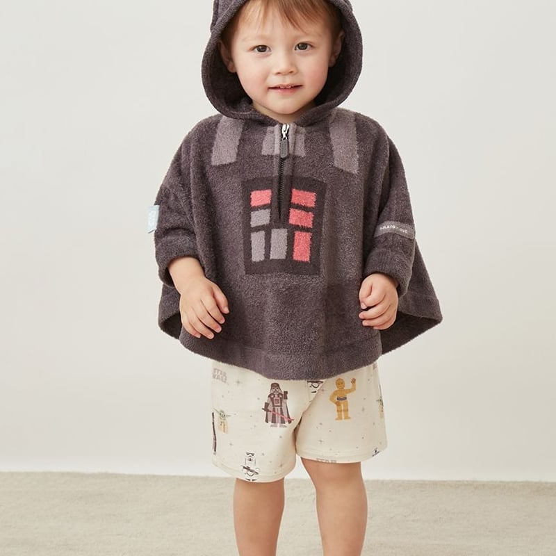 gelato pique 】STAR WARS ベビーポンチョ GRN(ヨーダ)/DGRY