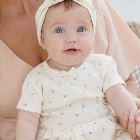 【Quincy Mae】POINTELLE SKIRTED BODYSUIT || PETIT FLEUR
