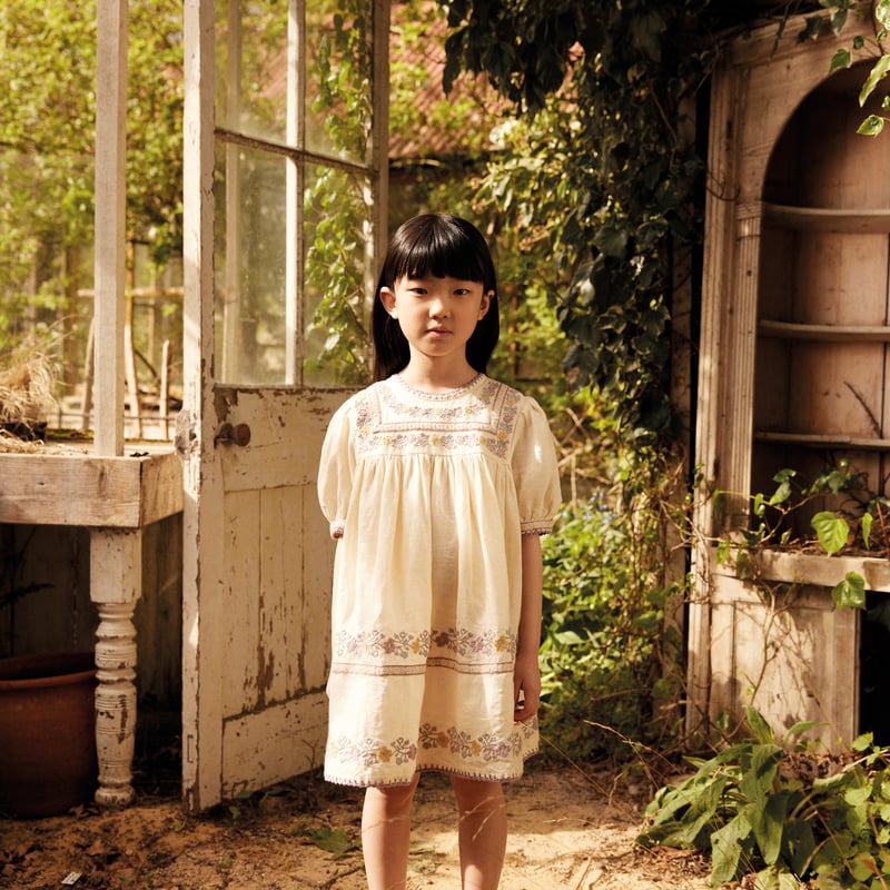 last 1【 Apolina 】 PATSY RIBBONS DRESS - CREAM (
