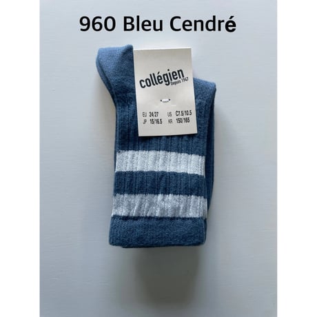 【collegien】8470 Nico - Ribbed Varsity Crew Socks
