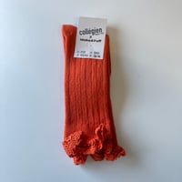 【Collegien × Misha&Puff 】2954 Joséphine Lace Trim Knee-High socks - C40  POTIRON