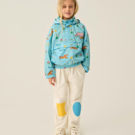 【The Campamento】 Horses Allover Windbreaker - BLUE
