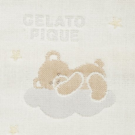 【 gelato pique 】 PKGG263009  KIDSﾄﾞﾘｰﾐｰﾍﾞｱ柄6重ｶﾞｰｾﾞｹｯﾄ  IVR
