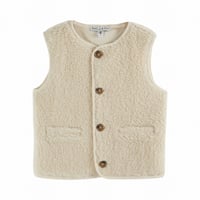 【Emile et Ida】SHERPA  GILET - ECRU