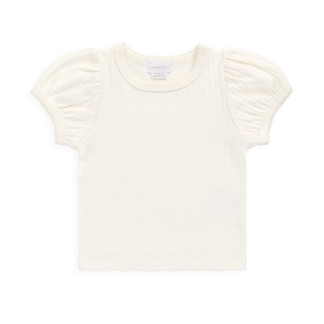 【 Jamie kay 】 JKCT262036 OCﾎﾟｲﾝﾃｰﾙ半袖ﾄｯﾌﾟｽ Parchment OWHT（size 80~120）