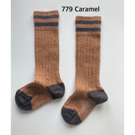 【collegien】8570 Noa - Ribbed Nepp Varsity Knee-high Socks