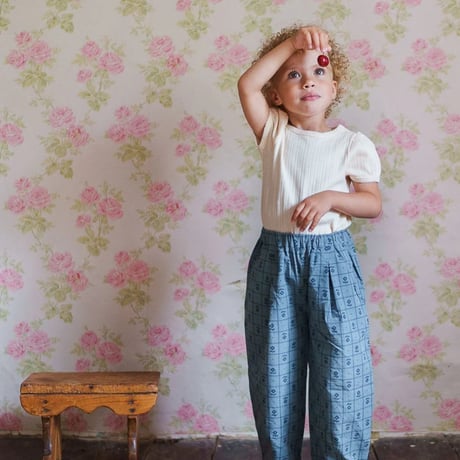 【 little cotton clothes 】Tilly Trousers - Thyme Floral