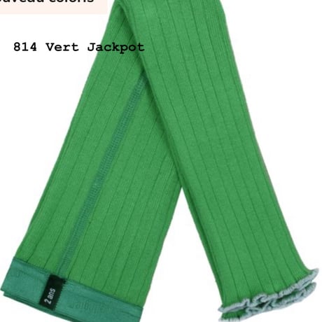【 Collegien 】5985 Severine - Lettuce-trim Ribbed Footless Tights