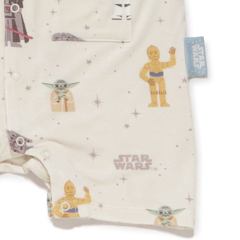 gelato pique 】STAR WARS ベビー総柄半袖ロンパース 80サイズ CR